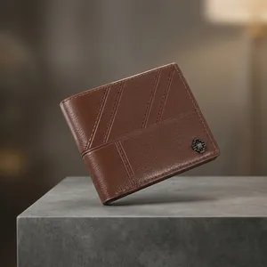 Herren Bifold Kurze Brieftasche PU Leder Litschi Textur Schlank Multi Kartenfächer Business Casual Mode