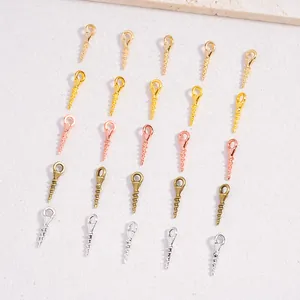 Breloques vis en alliage vintage pour création de bijoux DIY en finitions métalliques