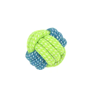 Close-up macro shot showing the intricate texture of the woven neon green and blue rope