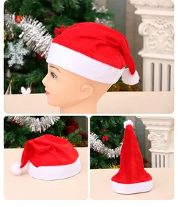 Classic red and white Santa hat for Christmas holiday party decorations