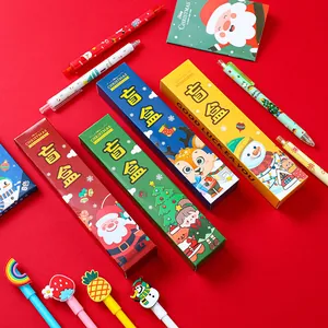 Coffret de papeterie créatif de Noël avec 5 stylos festifs pour cadeaux d'enfants