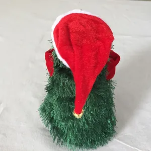 Electric dancing Christmas tree toy with Santa hat and bell, 360-degree rotating gift