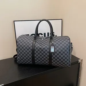 Wasserdichte Reisetasche mit großem Fassungsvermögen und Schachbrettmuster für Business