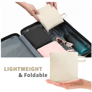 Compact foldable mini hiking backpack showing palm-sized storage detail