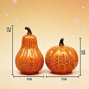 Medidas detalladas para las luces nocturnas de calabaza retro de decoración Halloween