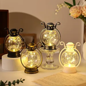 Farol LED Retro Vela Electrónica con Batería Lámpara Colgante Decorativa para Decoración de Navidad Fiesta Hogar