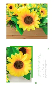 Gedetailleerde macroweergave van kunstmatige zonnebloembladen en realistische bloemcentra.