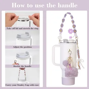 Guía de instrucciones para el set de accesorios de vaso con correa tejida y silicona
