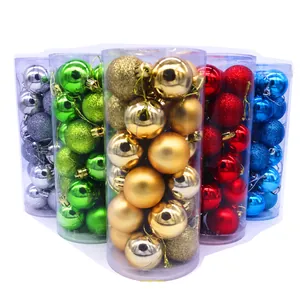 Set di 24 palline di Natale assortite con finiture lucide, opache e finiture glitterate