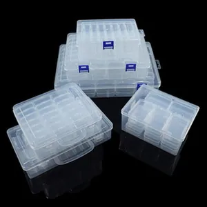 Boîtes de rangement empilables en plastique transparent pour bijoux et accessoires