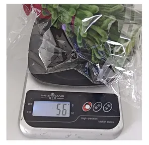 Green velvet DIY Christmas tree strips weight display showing 56 grams