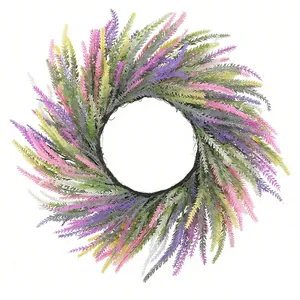 Ghirlanda di lavanda artificiale colorata per la decorazione pasquale ed estiva