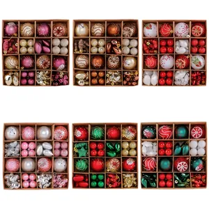 Set mit 6 Weihnachtsball-Ornament-Geschenkboxen für festliche Baumdekorationen