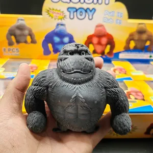 Funny Gorilla squishy Toy Decompression Stress Relief Squeeze Monkey Doll Slow Rebound TPR Animal Toy For Kids Adults