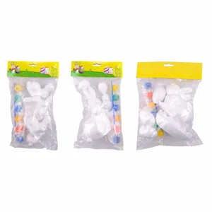 Set fai da te di Pasqua con coniglietto e uovo in schiuma, colori e pennello per bambini