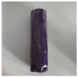 Lila dekorative Jacquard-Netzrolle zum Verpacken von Blumensträußen und Basteln