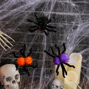Set bunter Halloween-Spinnen-Haarspangen für Party-Dekoration und festliche Accessoires.