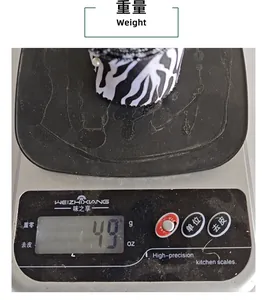Weight measurement of 49g for the decorative zebra striped silk ribbon for gift boxes