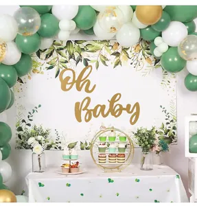 Elegante letrero de madera Oh Baby para decoraciones de baby shower o fiesta de bebé