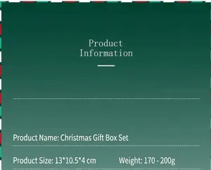 Detail page showing product information for Christmas scented candle gift box set.