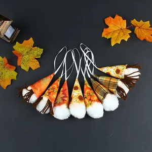 Erntedankfest Gnom Anhänger Set Polyester Herbst Thanksgiving Sonnenblume Ahornblatt Gesichtlose Puppe Hängende Dekorationen Haus Party Schmuck