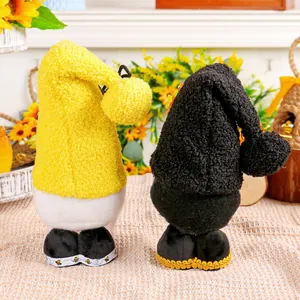 Bee festival faceless gnomes plush figurines for festive home table decoration