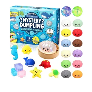 Calendrier de l'Avent 24 jours Mystery Dumpling Fidget Squishy boîte cadeau surprise
