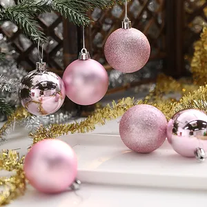 Large Christmas Ball Ornaments Plastic Electroplated Baubles For Christmas Tree New Year Party Home Festival Hanging Decor