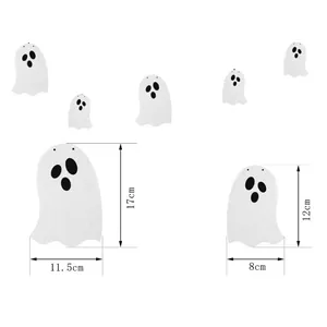 Halloween white ghost banner party decorations with two different size dimensions