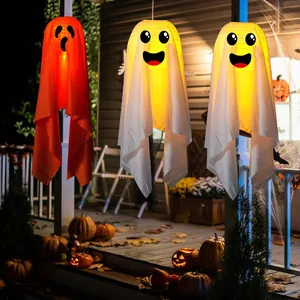 Κρεμαστά φανάρια φαντάσματα Halloween με LED φώτα για διακόσμηση εξωτερικού χώρου