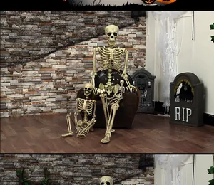 Halloween skeletset met grafsteen rekwisiet voor spookhuis decoratie