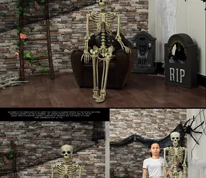 Levensgroot realistisch menselijk skelet voor Halloween decoratie