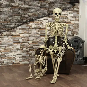 Realistisch Halloween Simulatie Skelet Prop met Beweegbare Gewrichten voor Spookhuis Bar Enge Party Decoratie