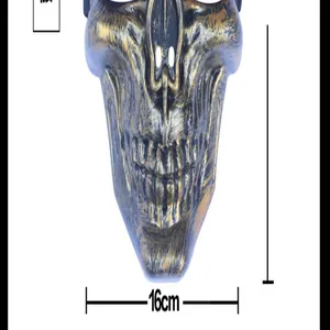 Detailed view of the 16cm wide Halloween warrior skull mask for tactical CS games