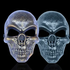 Halloween Full Face Skull Warrior Mask Tactical Military CS Protective Horror Skull Mask For Cosplay Party Decor Accessories