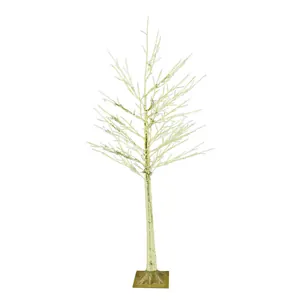 Élégant bouleau blanc à LED de 1,8 m pour la décoration de Noël avec branches lumineuses