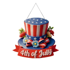 4. Juli patriotische amerikanische Unabhängigkeitstag Uncle Sam Hut Wanddekoration