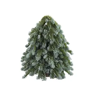 Miniature simulation PE Noble Fir Christmas tree for elegant desktop festive decoration