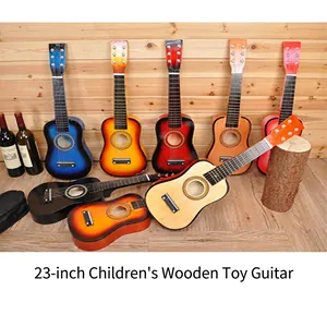 Guitares miniatures colorées en bois de 23 pouces pour l'éveil musical des enfants