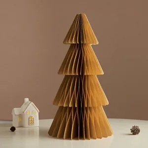 Wabenpapier Weihnachtsbaum Tischdeko für festliche Weihnachtsdekoration zu Hause