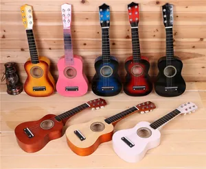 Collection de guitares en bois de 21 pouces pour enfants en divers coloris