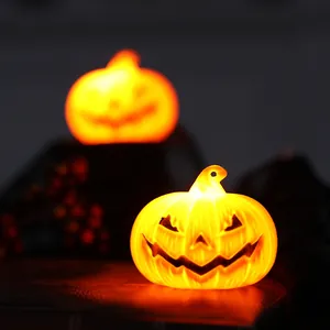 Lumières de citrouille Halloween Jack-o'-lantern lumineuses pour décor de table festif