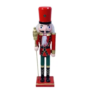 Traditioneller 30 cm hölzerner Nussknacker-Soldat als Weihnachtsdekoration