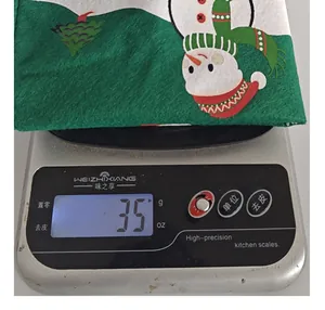 Detailed view showing the lightweight 35g Christmas snowman car seat headrest cover