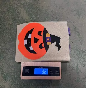 Misurazione dettagliata del peso del sacchetto di caramelle zucca Halloween 32 g