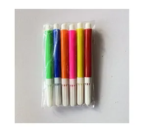 6er-Set bunte DIY-Marker für die kreative Osterbemalung in transparenter Klarsichtverpackung