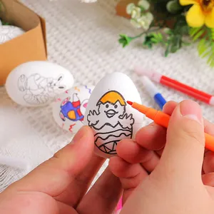 Σετ πασχαλινά αυγά DIY για ζωγραφική με σχέδια από κουνελάκια για παιδιά