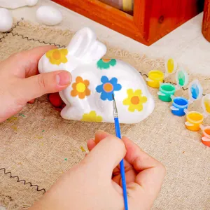 Kit pittura coniglietto di Pasqua fai da te con coniglio in schiuma e colori