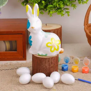 Set completo per pittura fai da te con coniglietto e uova di Pasqua per bambini