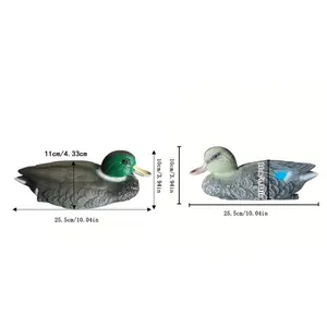 Detailed dimensions of realistic floating plastic mandarin duck decoys for garden pond